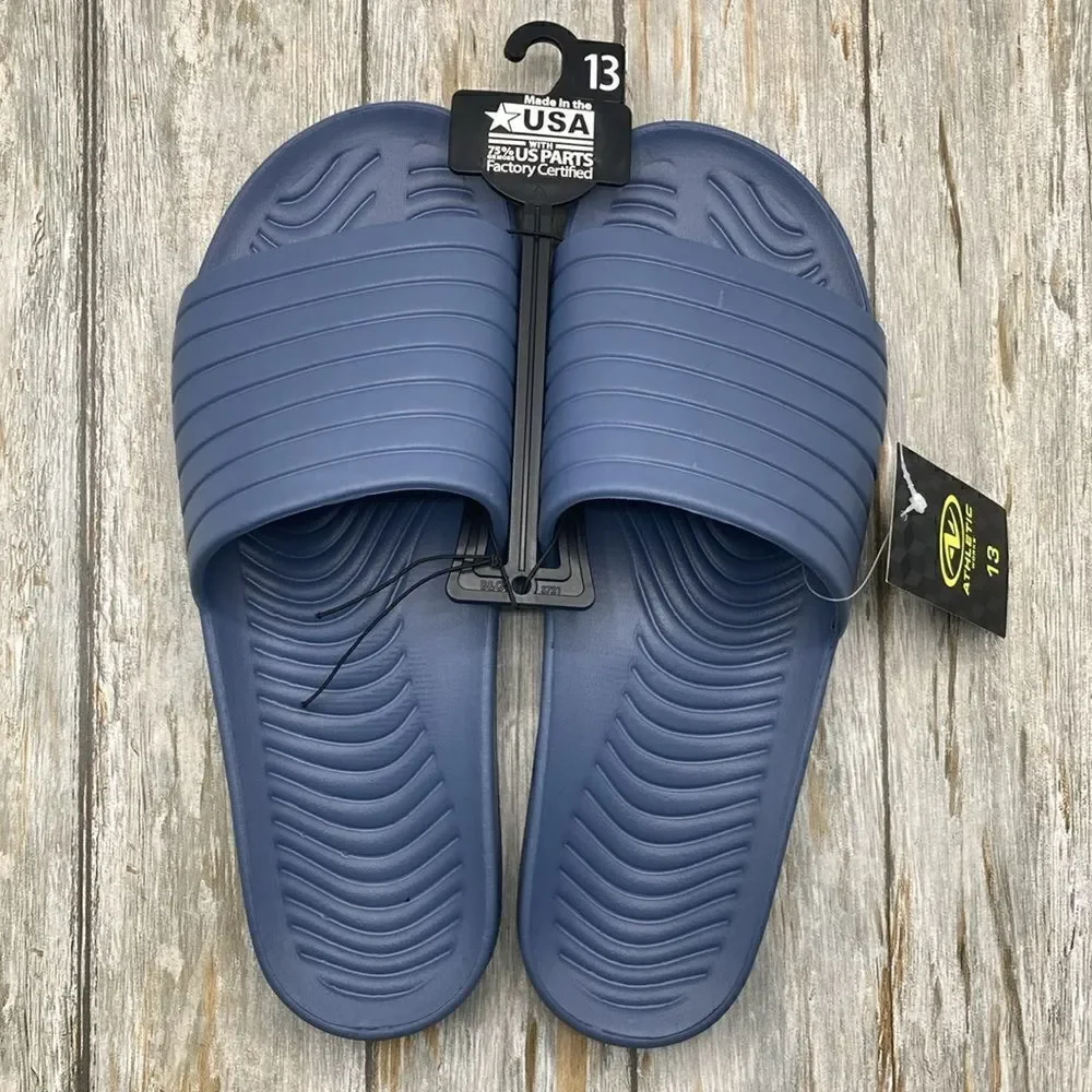Men’s Comfy Tunnel Slide Sandals Shoes Size 13